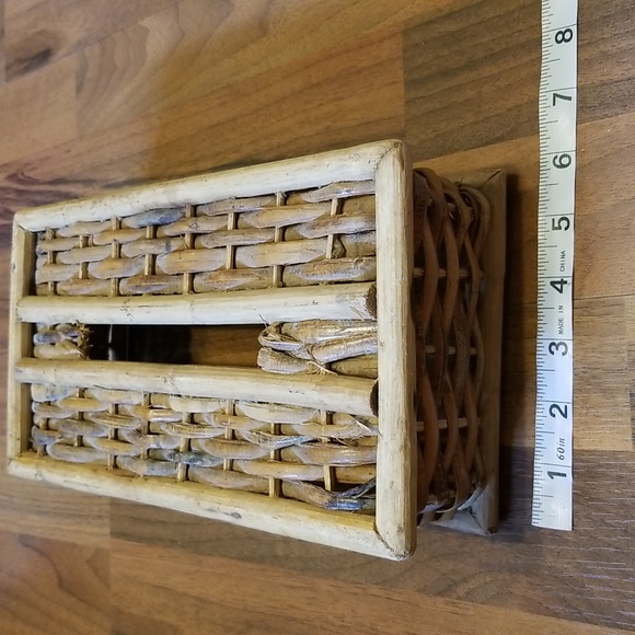 Bamboo Rattan Tissue Box Cover - Picture 12 of 12